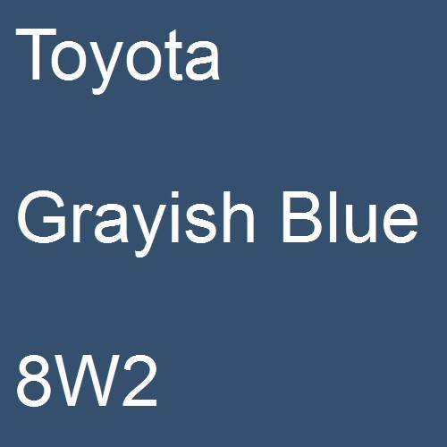 Toyota, Grayish Blue, 8W2.